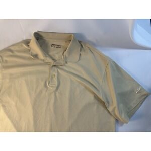 Nike Golf NIKEFitDry Men's Dri-Fit‎ Polo Shirt Gold Size 2XL EUC Short Sleeve
